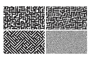 Organic maze. Abstract geometric, an Illustration by Stock-Smart-Start