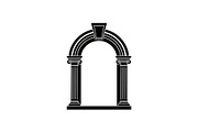 Vintage Arch Window Silhouette, a Graphic by hafijul (Thumbnail 10 of 10)