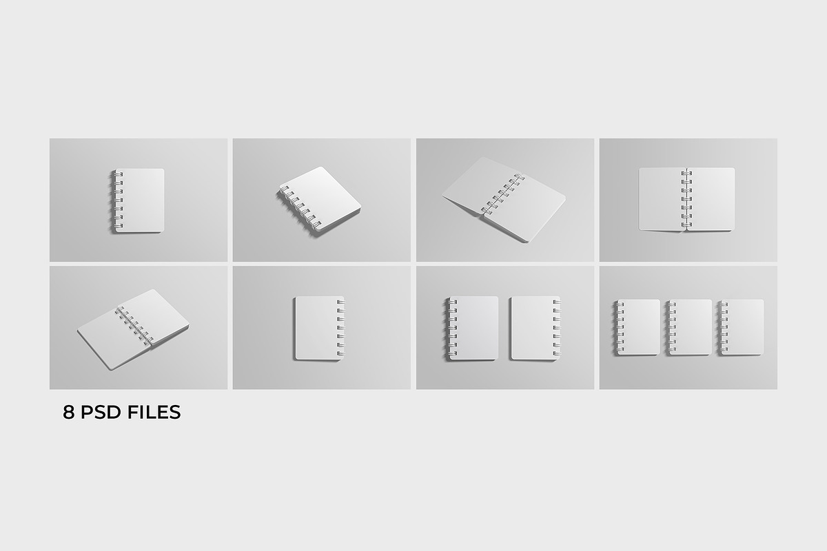 Spiral Notepad Mockup, a Magazine Template by AlkStudio (Photo 11 of 11)