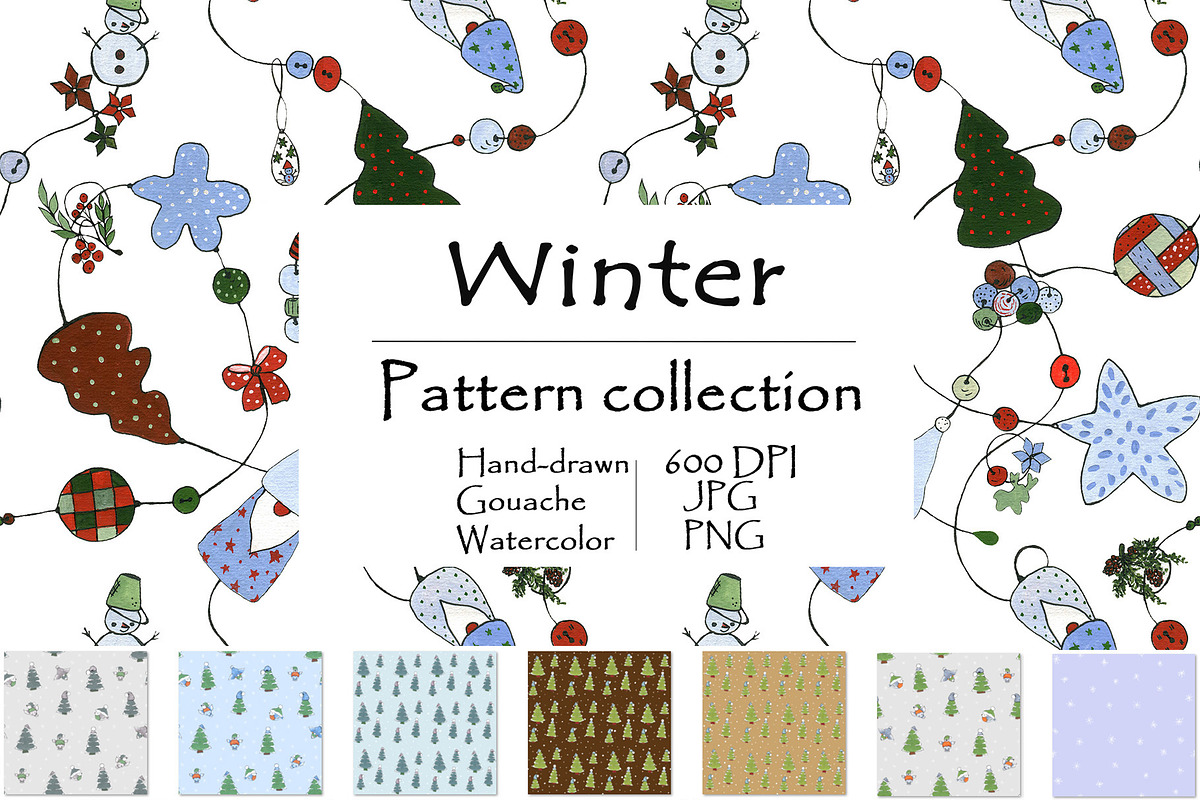 Winter Pattern Collection, a Pattern Graphic by Ann Bright (Photo 1 of 11)