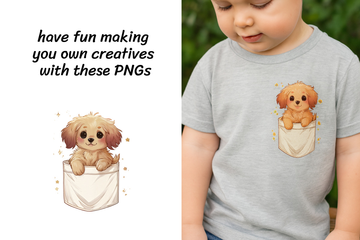 Pocket Animal Friends Clipart Bundle, an Animal Illustration by InkyQueenArt (Photo 3 of 5)