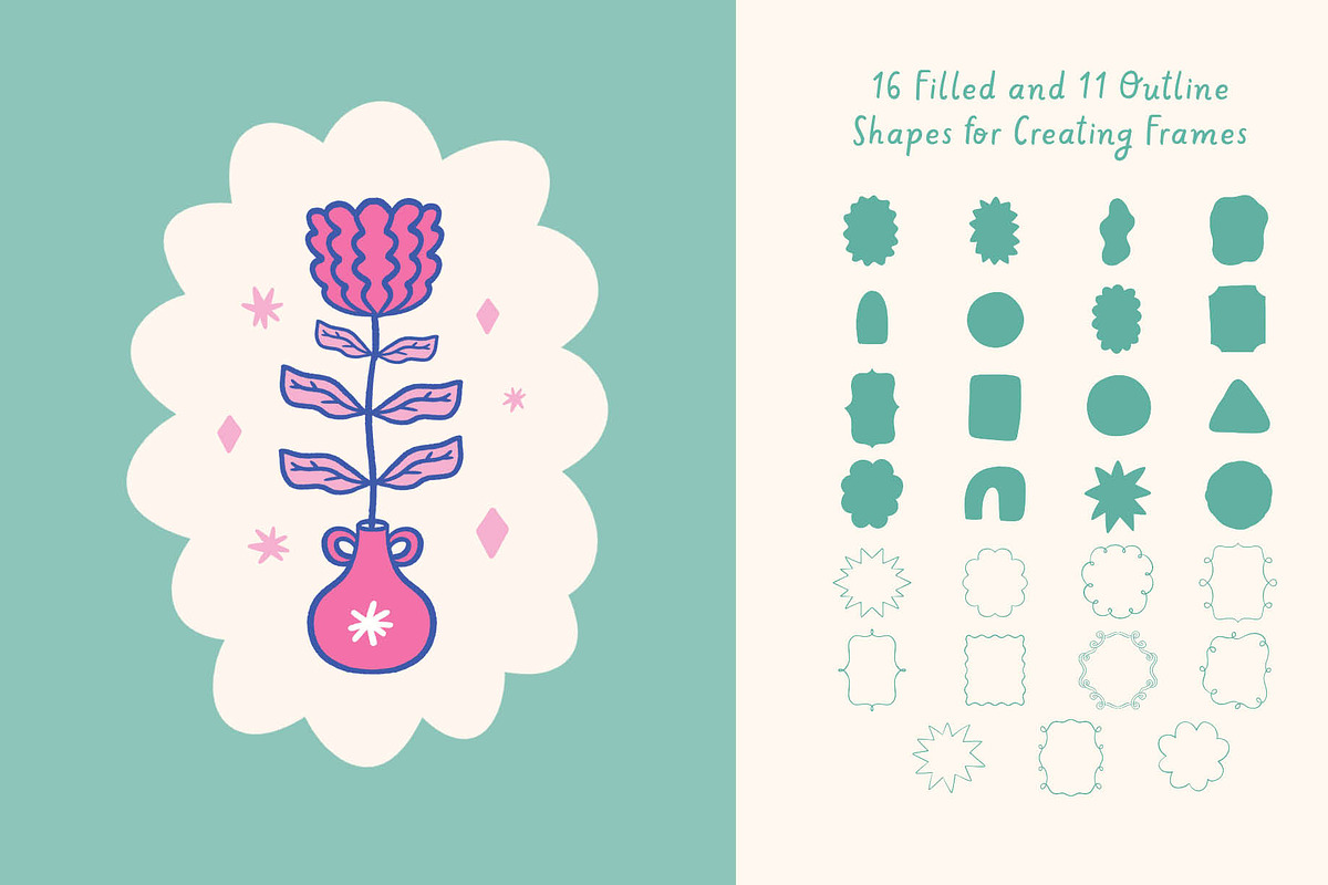 Whimsycal Botanics for Procreate, a Brush Add-On by Pencil Twist (Photo 6 of 10)