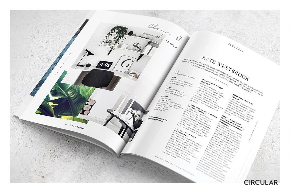 MODERN LUXE / Magazine & Brochure, a Magazine Template by Circular (Photo 3 of 10)