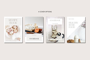 Canva Minimal Cookbook Template