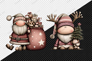Watercolor Christmas Santa Clipart, an Illustration by Creative Art (Thumbnail 5 of 9)