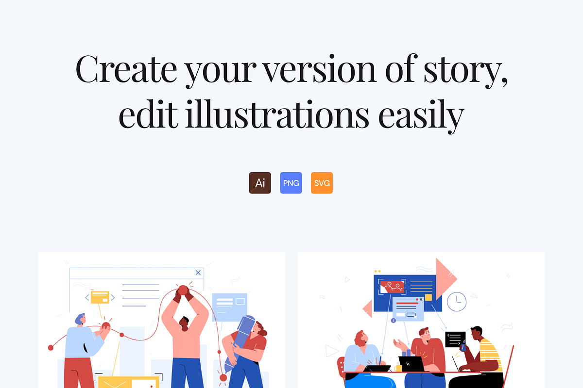 Teammates Illustrations, a Templates & Theme by Craftwork
