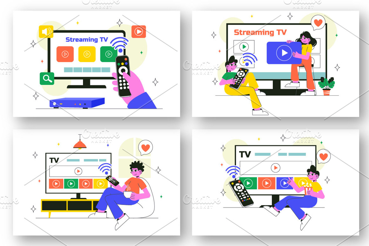 10 Online Subscription Streaming TV, a Technology Illustration by denayunebgt (Photo 3 of 4)