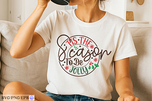 ’Tis The Season To Be Jolly SVG PNG, a Graphic by mh_arif