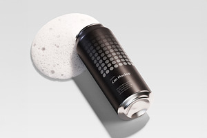 500ml Can Mockup | Plane Scene