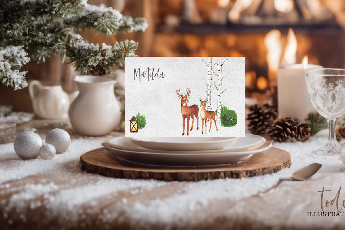 Winter Christmas Homes, a Seasonal Illustration by creativeDi (Photo 3 of 4)