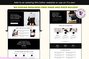Dark Minimalistic Wix Sales Template, a Wix Template by Template Twist Shop (Thumbnail 6 of 10)