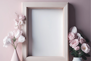 Pink Frame Mockup, Boho Mockup, a Print Template by Ali's Designs (Thumbnail 2 of 5)