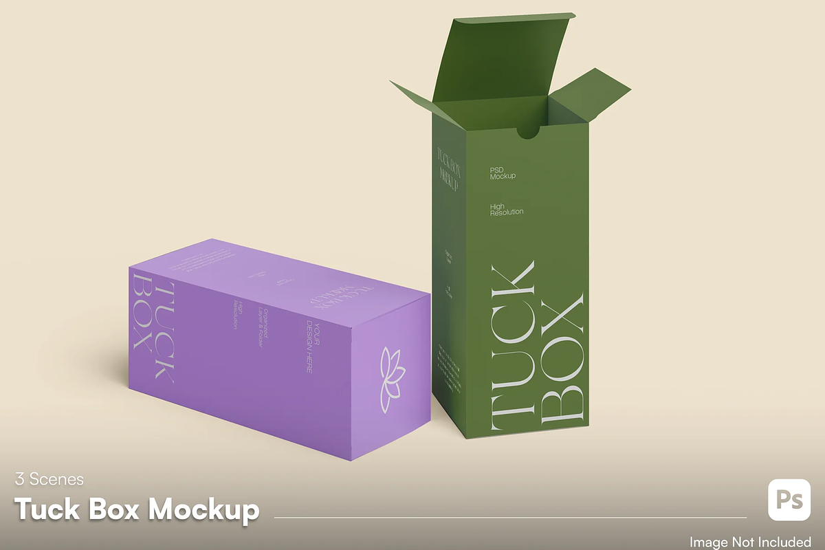 Product Box Packaging Mockup Set, a Packaging Mockup by graphicsauce (Photo 1 of 4)