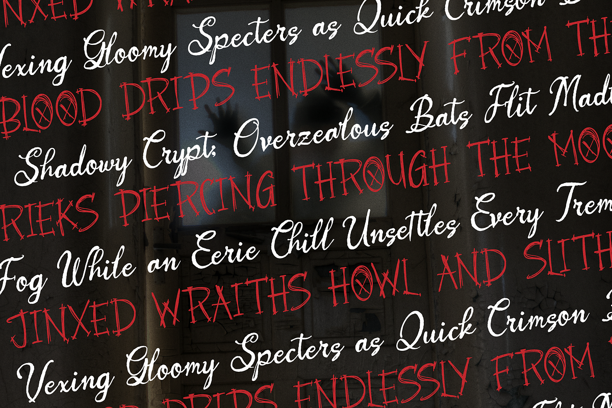 Howdy Sacramen | Horror Handwritten, a Font by Denustudios (Photo 9 of 15)