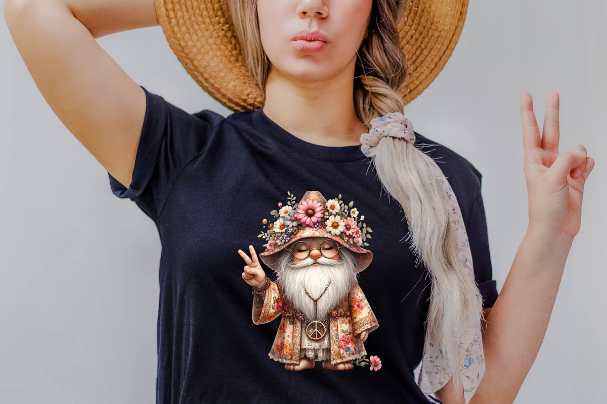 Flower Girl Gnomes  Sublimation Clip, an Illustration by SVGArt (Photo 6 of 7)