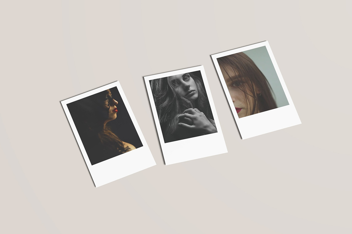Polaroid Set Mockup, an Advertising Mockup by Lxadesign (Photo 7 of 11)
