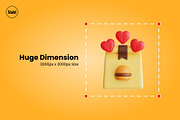 Food Delivery Service 3D Icon Set, a Food & Drink 3D Model by SLAB! Design (Thumbnail 2 of 4)