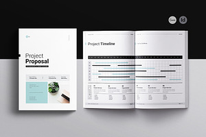 Project Proposal Template | CANVA, a Brochure Template by ArtisanaAura