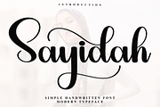Sayidah, a Handwritten Font by InermediaSTUDIO (Thumbnail 1 of 7)
