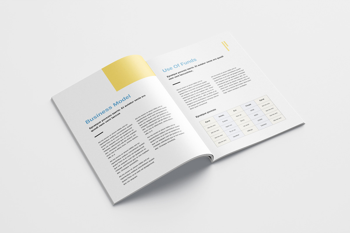 White Paper Brochure Layout, a Brochure Template by Designvive (Photo 4 of 8)