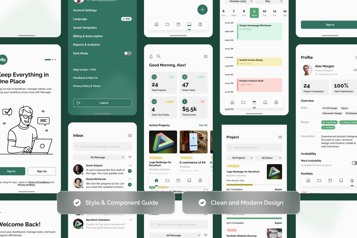 Productivity Dashboard Mobile App, an App Template by twinstd (Photo 4 of 5)