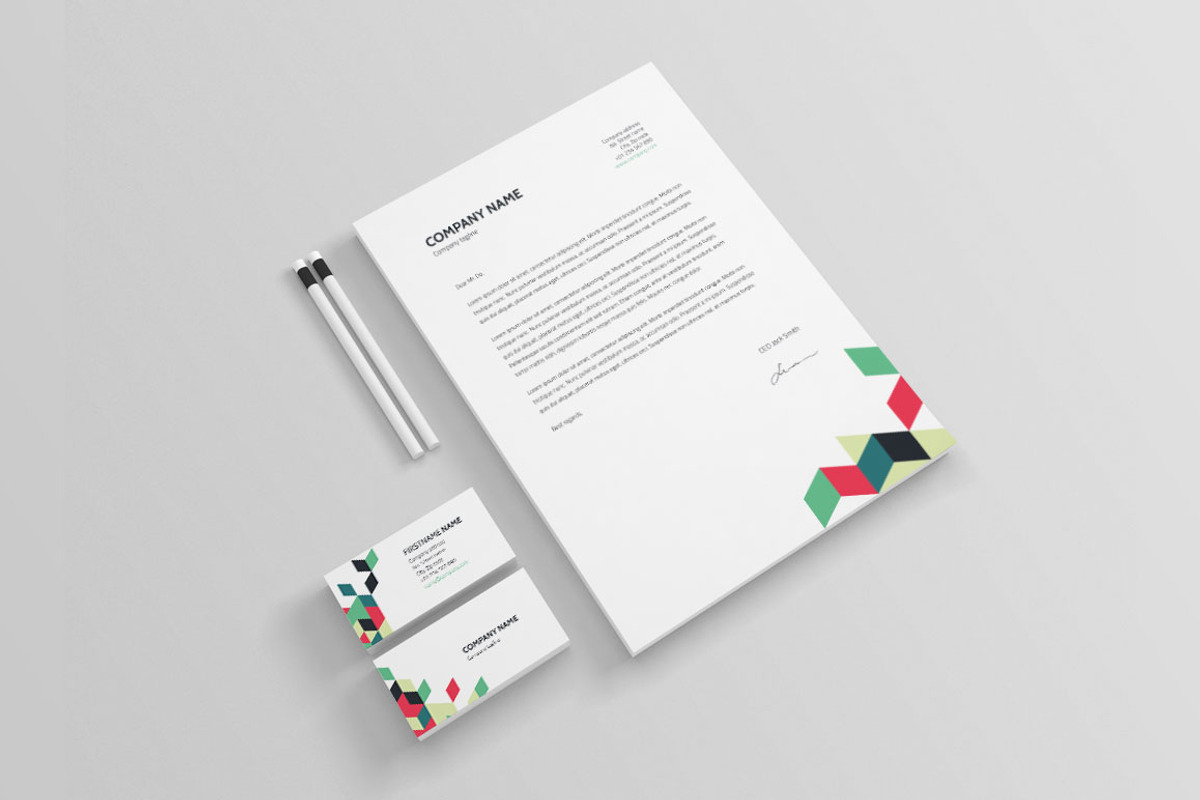 Stationery Corporate Identity 001, a Stationery Template by ID Vision Studio (Photo 4 of 4)