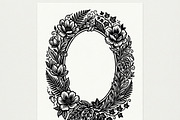 50 Elegant Floral Oval Mirror Frame, a Decorative Illustration by Amazin_art (Thumbnail 17 of 26)
