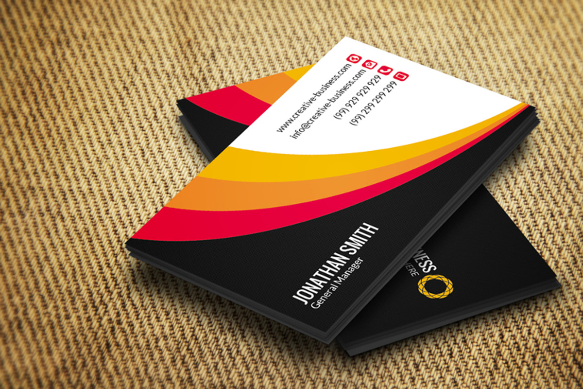 Corporate Bisiness Card CM034, a Business Card Template by annozio (Photo 3 of 4)