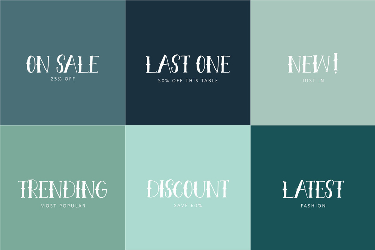 Trescott Font preview 3