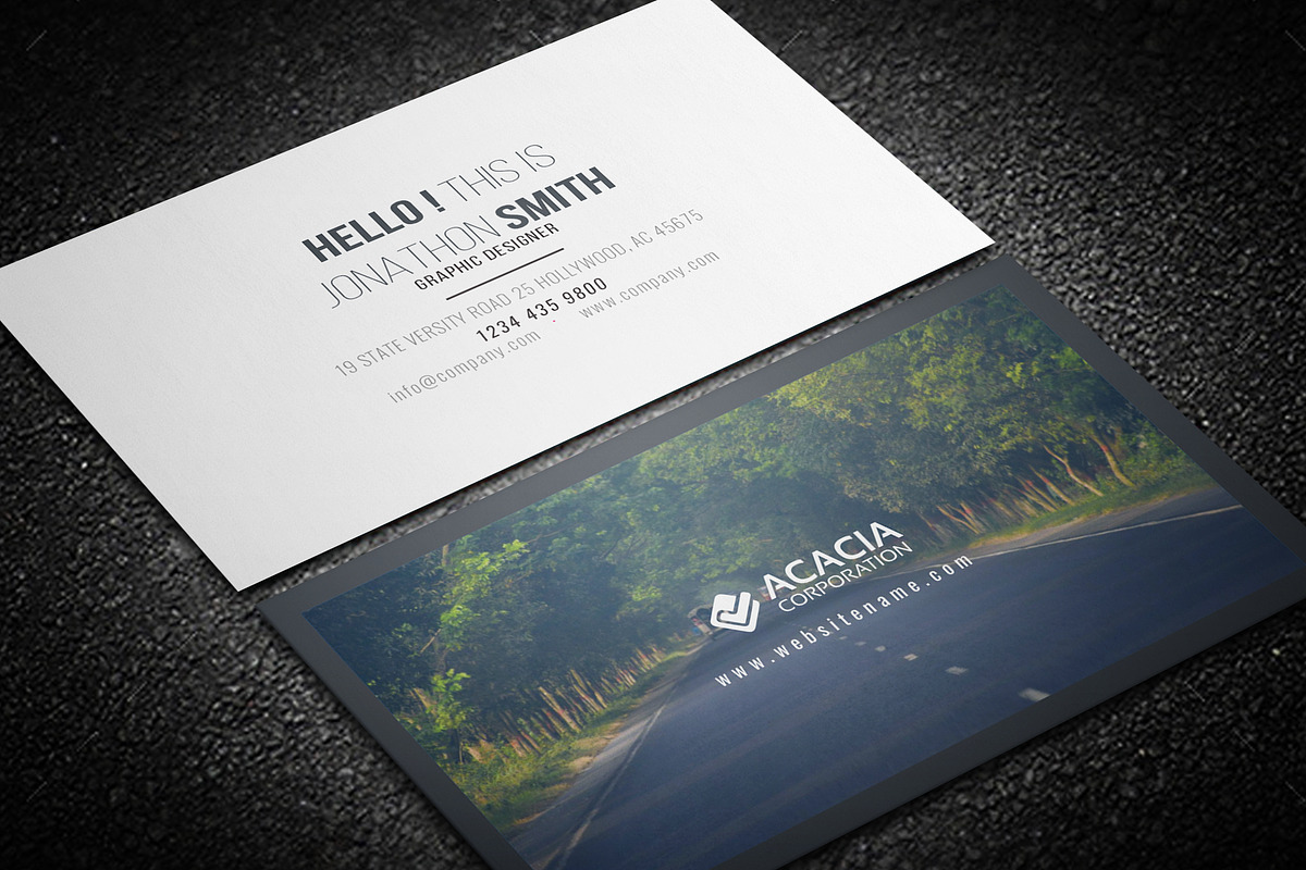 Forest Business Card, a Business Card Template by DesignGhar (Photo 1 of 6)