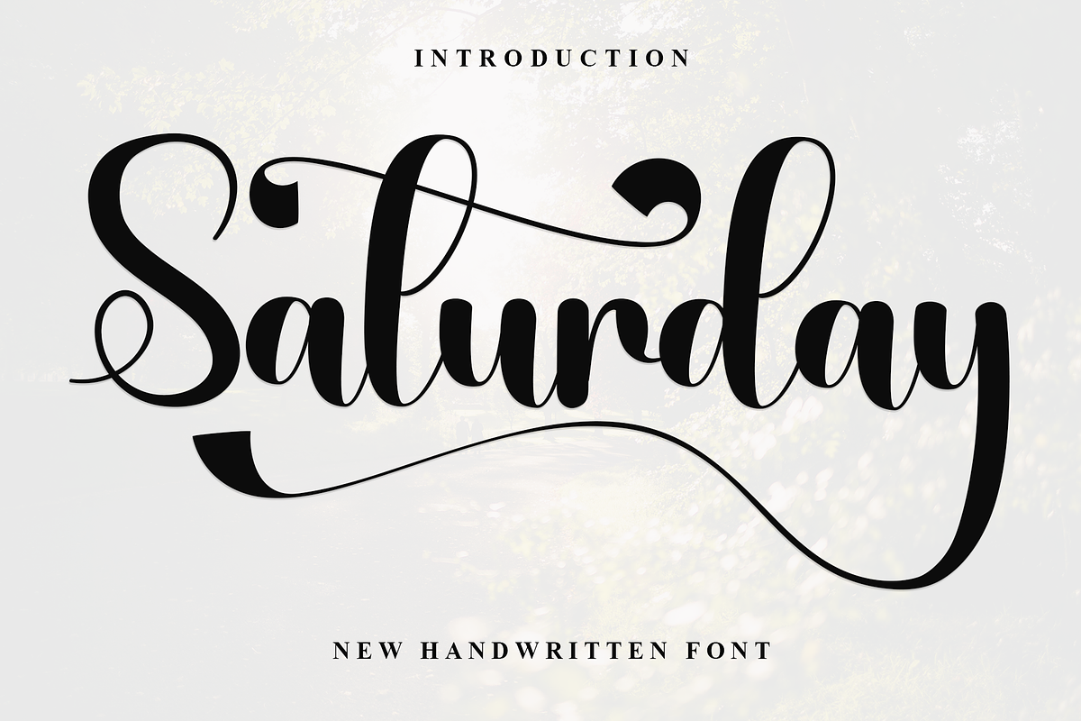 Saturday, a Script Font by InermediaSTUDIO (Photo 1 of 8)