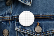 Pin Badge on Denim Mockup, a Merchandise Mockup by Nathatype (Thumbnail 7 of 9)