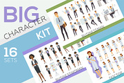 Big Cartoon People Character Kit, an Education Illustration by Boyko Pictures (Thumbnail 1 of 9)