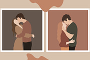 The Lovers Minimalist Graphic Art, a Decorative Illustration by Miracles Everywhere (Thumbnail 7 of 12)