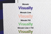 Mosaic, a Sans Serif Font by da_only_aan (Thumbnail 3 of 6)