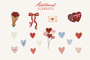 Valentine’s Day Dog Clipart Bundle, an Object Graphic by Malunio (Thumbnail 3 of 3)