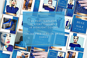 Blue Instagram Pack for Canva, a Social Media Template by Innova Studio (Thumbnail 2 of 9)