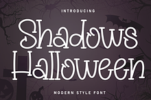 Shadows Halloween | Script Font