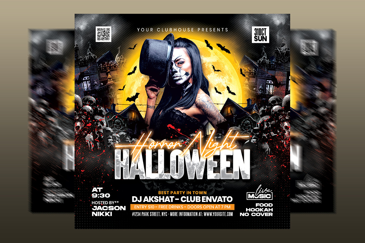 Halloween Flyer, a Templates & Theme by MithilaCreation (Photo 1 of 6)