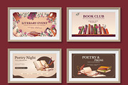 Book & Library Template Kit, a Poster Template by Bloom Art (Thumbnail 8 of 10)