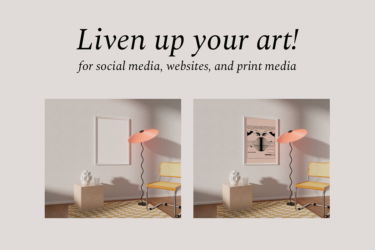 Poster Frame Mockup AMELIA, a Print Template by Bonumo (Photo 4 of 15)