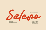 Salero - Script Font, a Script Font by Marvadesign (Thumbnail 1 of 8)