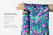 Vibrant Floral Space Pattern, a Pattern Graphic by Velliniki (Thumbnail 4 of 10)