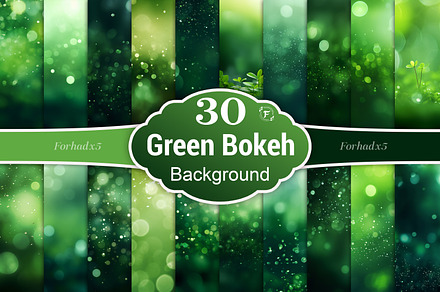Green Bokeh Background, a Background Graphic by Forhadx5