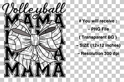 Volleyball Mama Png, Volleyball PNG, a Graphic by Clipart Bloom (Thumbnail 2 of 2)