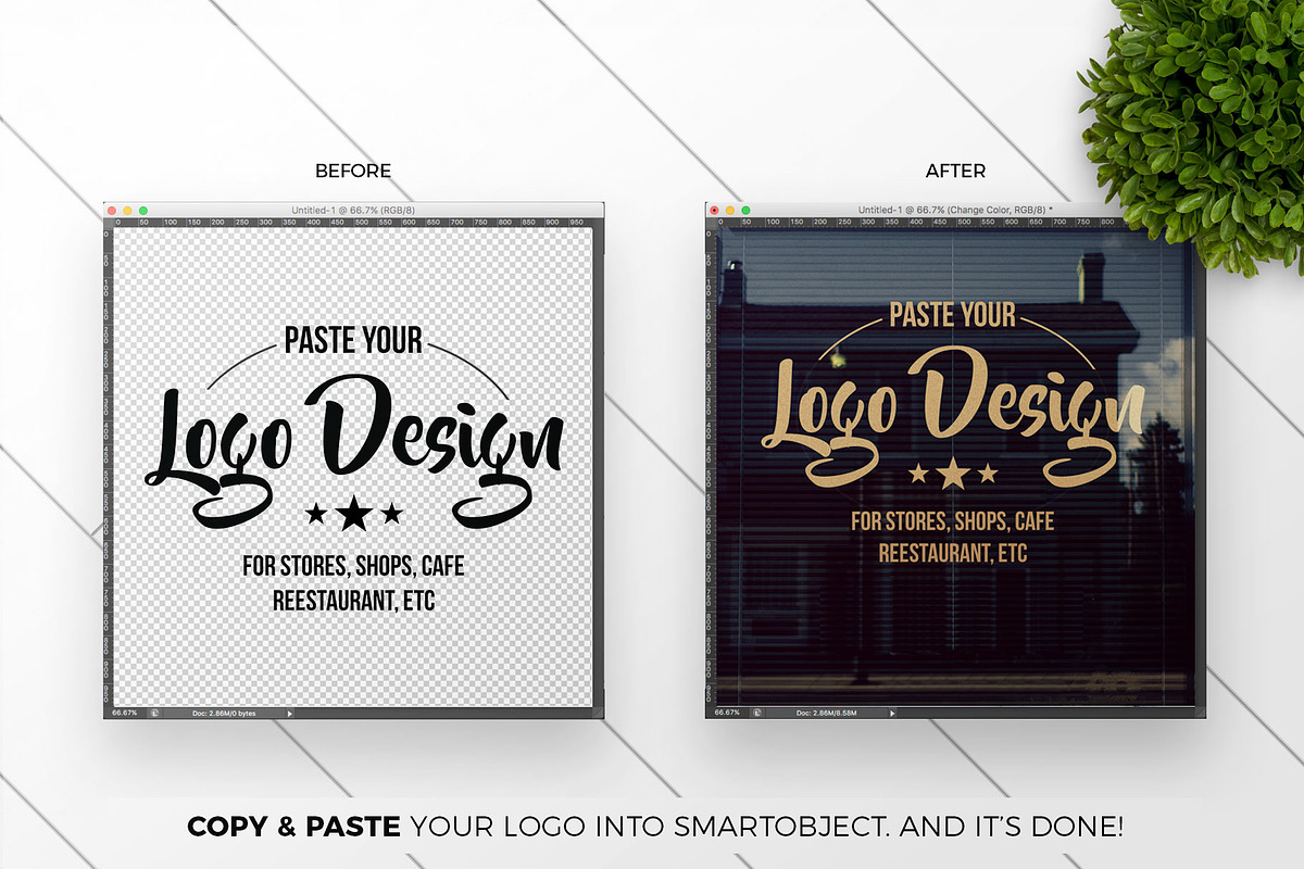 Storefront / Window Logo Mockup, a Product Mockup by MockUpgrade (Photo 2 of 6)
