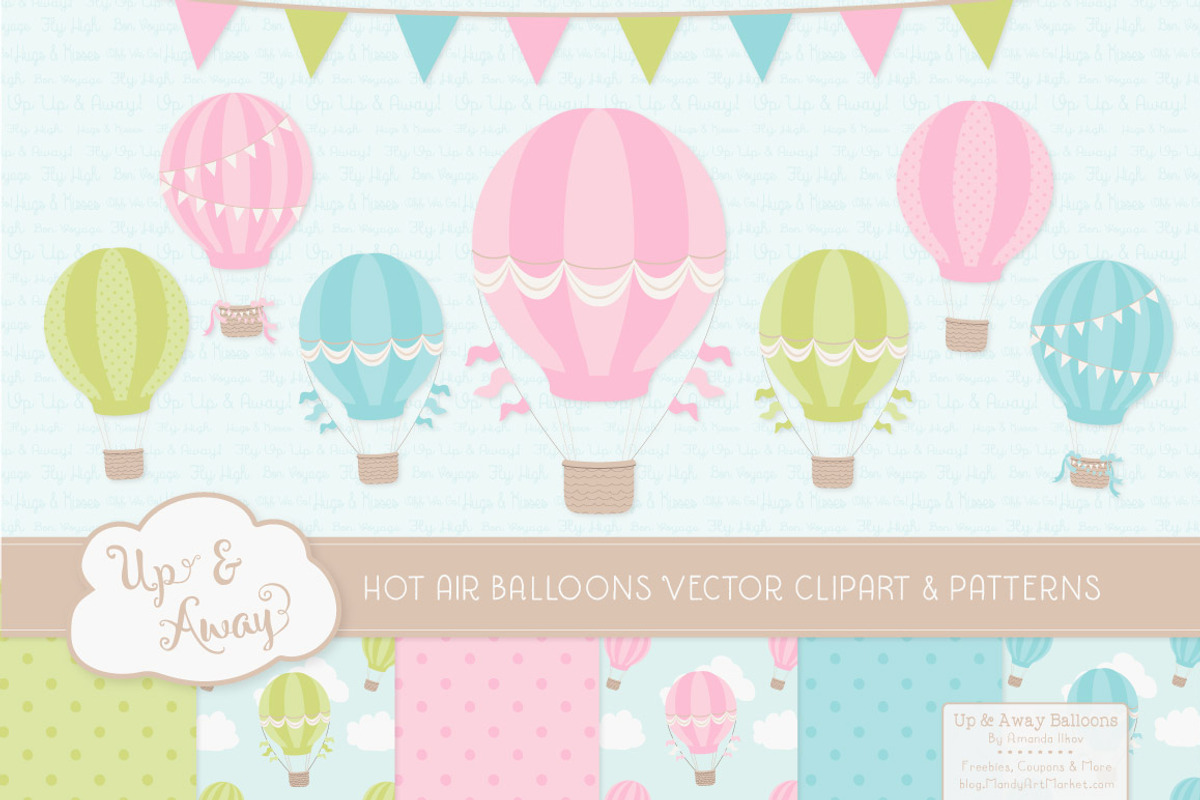 Fresh Hot Air Balloons & Patterns, an Illustration by Amanda Ilkov (Photo 1 of 5)