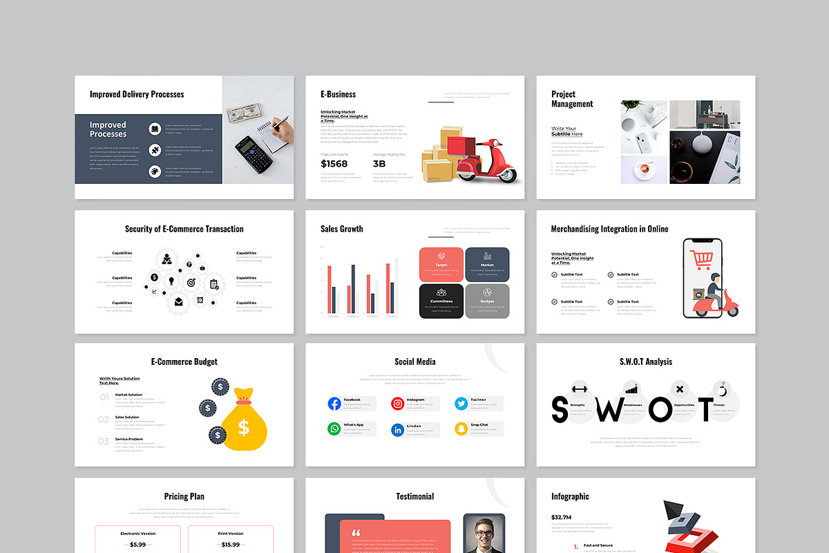E-Commerce Presentation Template, a Presentation Template by GenerousArt (Photo 7 of 7)
