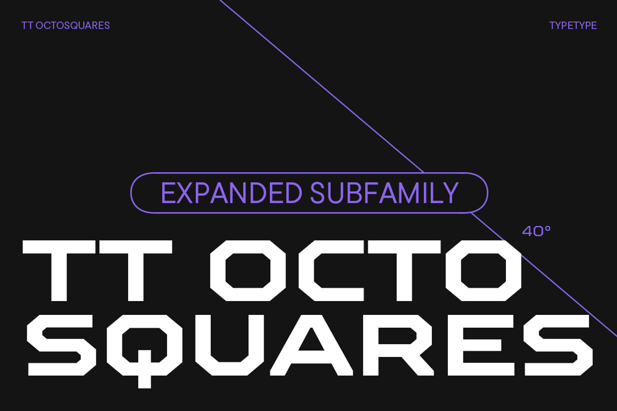 TT Octosquares Expanded, a Sans Serif Font by TypeType (Photo 1 of 6)