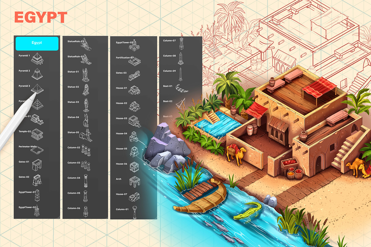 Isometric Map Creator - Civilization, a Brush Add-On by AlexandraArt (Photo 3 of 8)